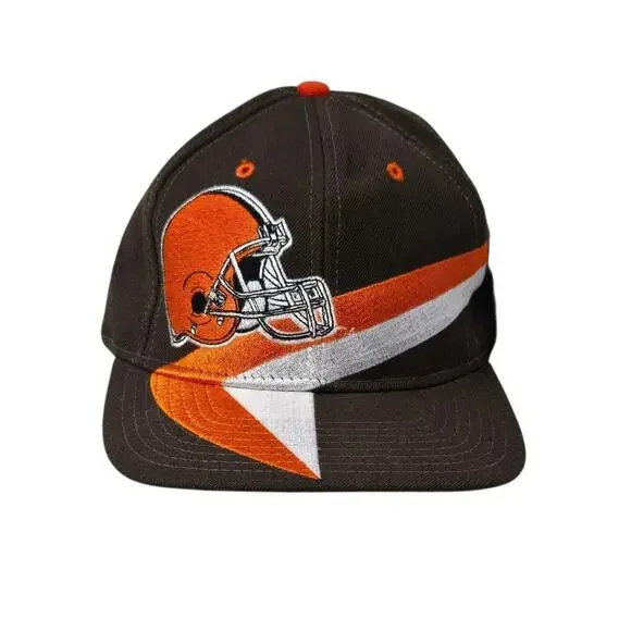 Vintage Cleveland Browns Snapback American Needle Nutmeg Embroidered 90's NWT - Picture 1 of 11